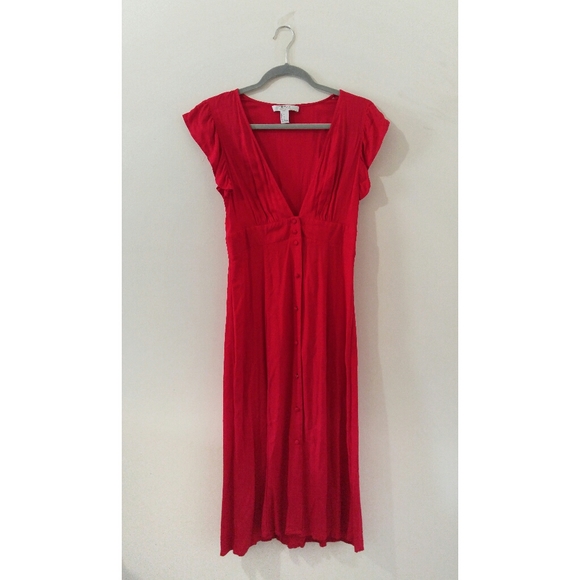 Deep v red Dress - Picture 1 of 3